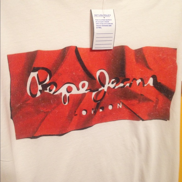 NWT PEPE JEANS of London Raury Tee Sz SMALL SLIM - Picture 3 of 3